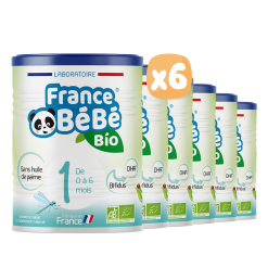 SỮA BỘT HỮU CƠ BIO CHO BÉ TỪ 0 ĐẾN 6 THÁNG TUỔI - 400G X6