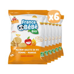 BÁNH GẠO HỮU CƠ MINI VỊ XOÀI TÁO