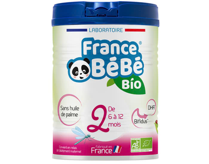 SỮA BỘT HỮU CƠ FRANCE BÉBÉ CHO BÉ TỪ 6 ĐẾN 12 THÁNG TUỔI - 800G