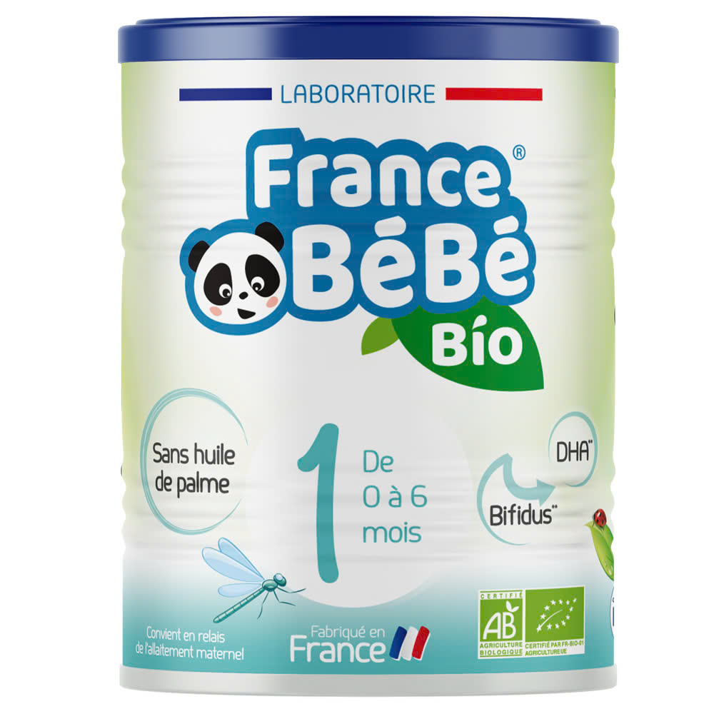 SỮA BỘT HỮU CƠ FRANCE BÉBÉ CHO BÉ TỪ 0 ĐẾN 6 THÁNG TUỔI - 400G